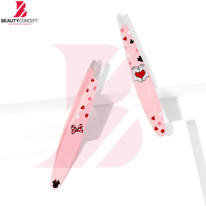 Meilleur fournisseur 2026 – Pince à épiler sourcils personnalisée de haute qualité avec logo, en acier inoxydable, à pointe inclinée, outil de beauté et de toilettage pour femmes - Product Image 4