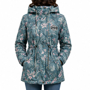 Chaqueta Parka Impermeable Premium para Mujer con Capucha Desmontable, Forro Térmico Aislante, Protección Contra el Viento y Servicio Personalizado OEM ODM - Product Image 1