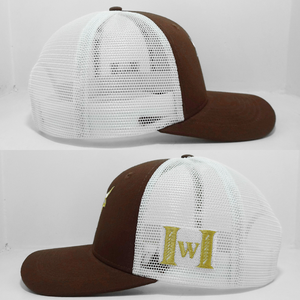 Gorra de camionero estilo vaquero personalizada OEM, gorra de 6 paneles estilo occidental con malla, logotipo bordado, etiqueta privada, gorra de béisbol estructurada al por mayor - Product Image 3