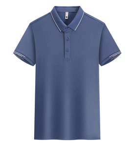 Polo personnalisé en coton premium, vêtements décontractés OEM, vente en gros, t-shirt Molo pour hommes - Product Image 4