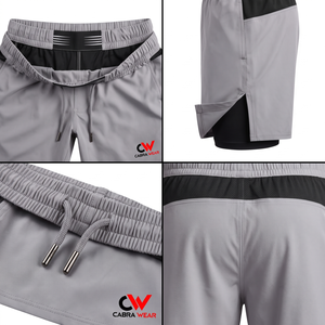 Athletic Training <b>Combat</b>-Sport <b>Shorts</b> Waterproof Solid Pattern Fitness <b>Shorts</b> XS Size Mid Polyester Spandex Sublimated Technique - Product Image 4