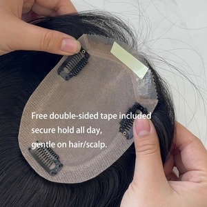 Cierre de Cabello con Base de Seda de Calidad Premium para Mujeres, Aspecto Natural del Cuero Cabelludo, Cabello Humano Suave para Uso Diario, Disponible para la Venta - Product Image 4