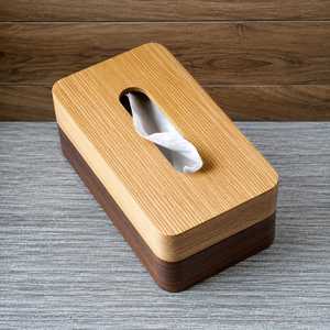 Modern Bamboo Wooden Tissue <b>Box</b> Cover Modern Decorative Tissue Paper Holder for Home Hotel Office - Product Image 1