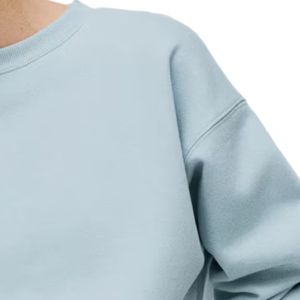 Sweat-shirt oversize pour femme, col rond, pull à manches longues en polaire avec poignets et ourlet côtelés, coupe décontractée pour un look décontracté - Product Image 5