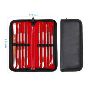 Wax Carving Tools Stainless Steel Dental Waxing Instruments with Case Double Ended Wax Carvers Set for Dental, Metal <b>Clay</b> - Product Image 2