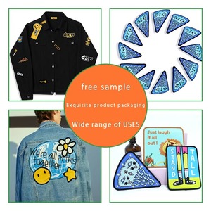 <b>Patches</b> Custom <b>Sew</b>-<b>On</b> Lightweight Rectangle Clothing Embroidered <b>Patch</b> for Trucker Hats High Quality Custom Logo Designs - Product Image 5