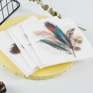 กระดาษเช็ดปากแบบใช้แล้วทิ้ง พิมพ์ลายตามสั่ง 1 ชั้น สีสันสดใส สำหรับร้านอาหาร ผลิตจากเยื่อไม้บริสุทธิ์ ดีไซน์ลายเฉพาะตัว - Product Image 6