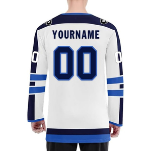 Personalized Ice Hockey Jersey OEM Wholesale USA Buyer Custom Team Hockey Uniform Embroidery Logo Sportswear Bulk 100% - Product Image 3