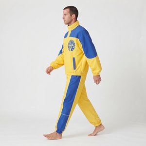 Ensemble de survêtement léger en nylon personnalisé pour homme, veste coupe-vent et pantalon pour vêtements de sport décontractés - Product Image 5