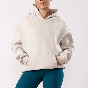 Sweat-shirt à capuche de luxe surdimensionné pour femme, léger et décontracté, idéal pour l'entraînement sportif, avec logo personnalisé, haute qualité, collection hiver - Product Image 1