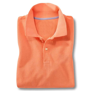 Polo de manga corta ligero y elegante, cuello vuelto, algodón, servicio OEM, camiseta polo. - Product Image 1