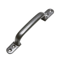 Tirador de Hierro Fundido Moderno y Resistente con Acabado Negro para Armarios de Dormitorio, Cajones y Cómodas, Herrajes para Puertas de Granero