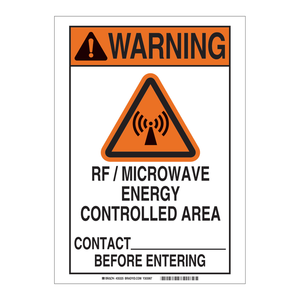 Panneau de signalisation Brady RF à énergie micro-ondes pour zones de sécurité intérieures et extérieures - Product Image 3