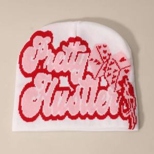 Gorros acrílicos de punto cálidos de invierno unisex, gorros Jacquard con logotipo personalizado para hombres y mujeres, venta al por mayor para viajes - Product Image 2