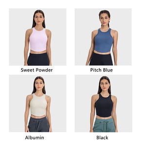 Vêtements de fitness pour femmes, hauts de yoga sans couture, couleurs unies, manches longues, crop tops de sport, ensembles de yoga respirants et à séchage rapide - Product Image 3