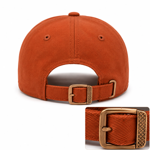 Gorra de Béisbol Personalizable de 6 Paneles con Botón, Unisex, Ajustable, de Lona, con Cierre de Hebilla Metálica para Deportes - Product Image 6