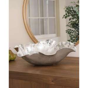 Produits artisanaux, bol de service alimentaire, bol à fruits en métal, revêtement en poudre blanche, dernier design - Product Image 4