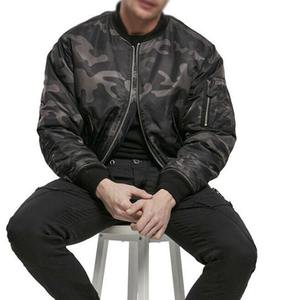 Men's Stand Collar 100% Bamboo Fiber Winter Bomber <b>Jacket</b> with Front Logo Best Quality Street Style <b>Canvas</b> <b>Jacket</b> - Product Image 3