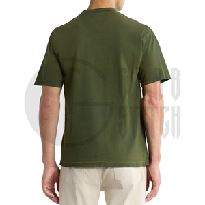 Camiseta Oversize Personalizada con Bolsillo, Algodón Pesado, Hombro Caído, Estilo Urbano, Fabricante OEM ODM, Venta al por Mayor - Product Image 5