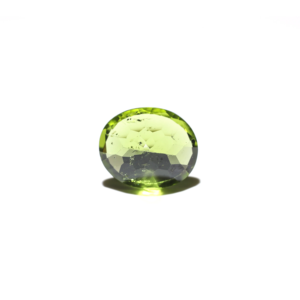 Loose 5.8 Carat Emerald Cut Peridot Gemstone-Faceted Oval Shape for Fine Jewelry - Product Image 2