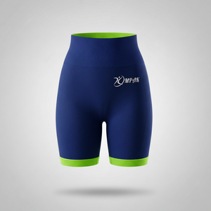 กางเกงขาสั้นออกกำลังกาย ยกกระชับสะโพก สำหรับเล่นกีฬา ฟิตเนส ยกก้น กระชับรูปร่าง แบบสปอร์ต ทรงบิกเกอร์ เอวสูง ระบายอากาศได้ดี สไตล์สตรีทแวร์ - Product Image 1