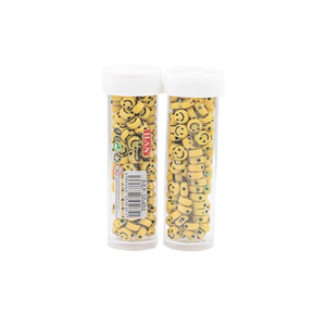 Perline Smiley Face 6x6mm 15g in Barattolo per Creazione di Gioielli - Product Image 1
