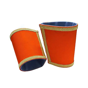 Al por mayor: Par de puños masónicos y par de guantes, tela de delantal bordada a mano con parche de bordado masónico - Product Image 4