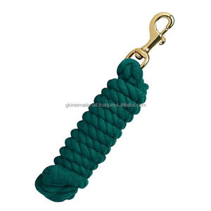 Cuerda de plomo de algodón de caballo para halters, talabartería ecuestre, cuerda de plomo Extra gruesa de poliéster de algodón hecha a mano para caballos - Product Image 6