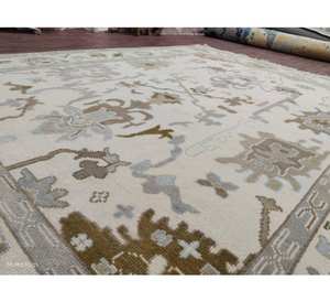 Exquisito Alfombra Rosa Oushak Anudada a Mano 4x6, 6x, 8x10, 9x12, 10x14 pies - Alfombras Hechas a Mano para Sala de Estar - Alfombra Antigua Contemporánea - Product Image 2