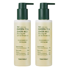 Tony Moly The Chok Chok Green Tea Lemon Detergente Viso 200ml 2pz Olio Detergente Punti Neri a Bassa Irritazione - Product Image 1