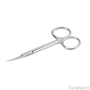 Ciseaux à cuticules professionnels de haute qualité, courbés, en acier inoxydable, pour droitiers/gauchers, ciseaux à ongles, ciseaux de manucure - Product Image 2