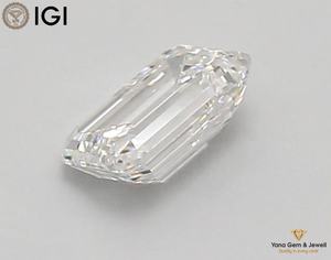 Diamante Cultivado en Laboratorio CVD, Corte Esmeralda, con Certificado IGI, Claridad VVS1, Color E, 1.50 Quilates, para Joyería Profesional - Product Image 6