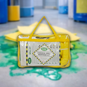 ชุดอุปกรณ์ควบคุมการรั่วไหลของสารเคมี 30 ลิตร ถุงใสแบบนิ่ม พร้อมแผ่นดูดซับ ถุงเท้า ถุงมือ ชุดควบคุมการรั่วไหลของของเหลวอันตรายในกรณีฉุกเฉิน - Product Image 3