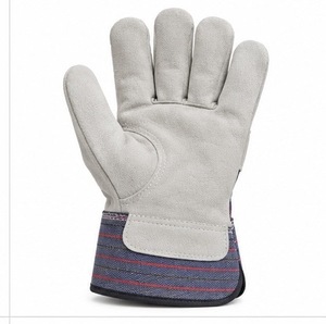 Gants de rigger canadiens en cuir lisse, durables, respirants, flexibles, antidérapants, résistants à la chaleur, avec manchette renforcée, personnalisables - Product Image 4