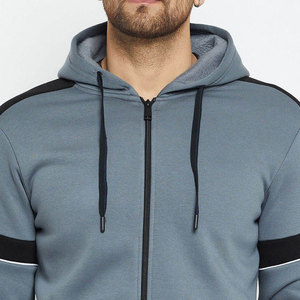 Ensemble de survêtement homme tendance avec sweat à capuche zippé et pantalon slim pour tenue décontractée et sportive, respirant et élégant - Product Image 5