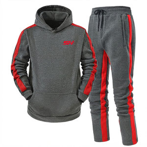 Survêtement de fitness pour homme à col à capuche, design de panneaux unique, respirant, poids lourd, confort tout au long de la journée, avec logo personnalisé - Product Image 1