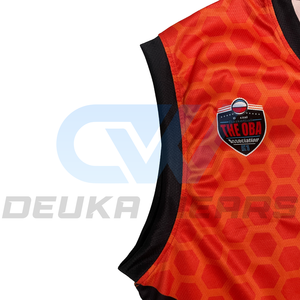 Uniformes de Baloncesto Sublimados Personalizados, Transpirables, para Verano, al por Mayor, Reversibles para Adultos, Ropa de Práctica, Jersey Bordado con Tela Tackle Twill - Product Image 3