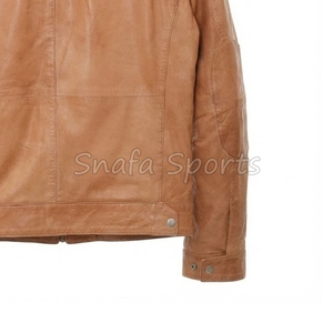 Autumn Winter Plus Size Fashion <b>Men's</b> Leather <b>Jackets</b> Solid Color Zipper Leather Casual <b>Jacket</b> for <b>Men</b> - Product Image 5