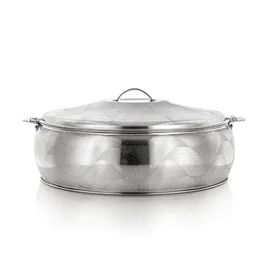 Casserole élégante en métal avec couvercle, chauffe-plat isolé pour la maison, les mariages, la restauration, les hôtels, conteneur alimentaire - Product Image 2