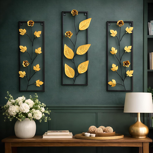 Modern Nordic Metal <b>Leaf</b> <b>Wall</b> Art <b>Decorative</b> Iron <b>Wall</b> Hanging Sculpture for Living Room Bedroom Home Interior <b>Decoration</b> - Product Image 4