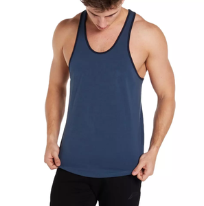 Débardeurs tricotés unis pour hommes, prix de gros, fitness, musculation, séchage rapide, respirants, en coton, vente en gros, été - Product Image 4