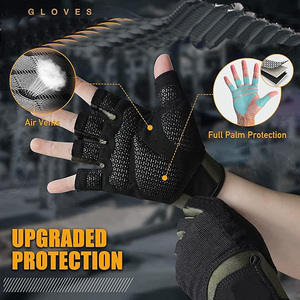 Gants de sport demi-doigts pour musculation, entraînement fitness, respirants, antidérapants, avec support de poignet pour hommes et femmes - Product Image 4