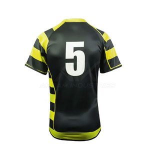 Créez votre propre logo sur un uniforme de rugby à manches courtes, un uniforme de rugby unisexe confortable et très vendu - Product Image 6