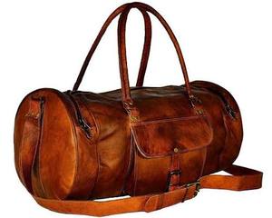 Wholesale Vintage Crazy Horse Leather Duffel <b>Bag</b> Men Handmade Genuine Leather Travel Weekender <b>Bag</b> Large Capacity <b>Overnight</b> - Product Image 3