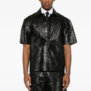 Camisas de Cuero Elegantes para Hombre, Tela Suave, Ajuste Cómodo, Perfectas para la Oficina, la Noche y Conjuntos Casuales - Product Image 3