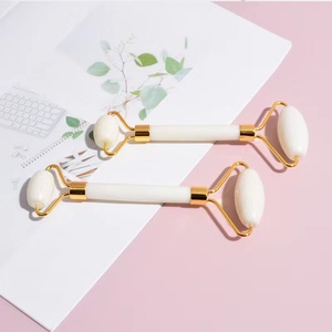 Herramientas <span class=keywords><strong>de</strong></span> Cuidado Facial 2026: <span class=keywords><strong>Rodillo</strong></span> Facial <span class=keywords><strong>de</strong></span> Jade Blanco con Marco Dorado, <span class=keywords><strong>Rodillo</strong></span> Facial Volcánico Vibrante para 6 <span class=keywords><strong>Beneficios</strong></span> para la Piel - Product Image 2