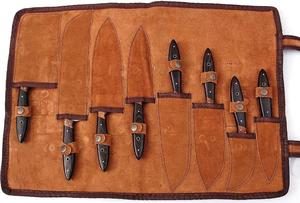 Handmade High Quality 8-Piece Damascus Pattern Chef <b>Knives</b> with Customized Handle For Multi-Purpose and Eco-Friendly - Product Image 2