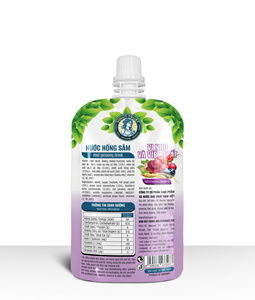 เครื่องดื่มโสมแดงแบบขวด 150 มล. น้ำผลไม้และผักผสมองุ่นแดงและบลูเบอร์รี่ - Product Image 5