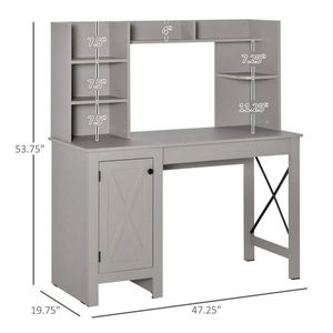 Scrivania Moderna Grigio Chiaro per un Comfort Ottimale nel Posto di Lavoro - Product Image 3