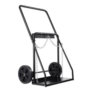 Carrello Porta Bombole per Ossigeno e Acetilene, Capacità 440 libbre, con Ruote Solide da 10 Pollici, per Stoccaggio Bombole - Product Image 1